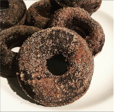 Chocolate Snickerdoodle Protein Donuts